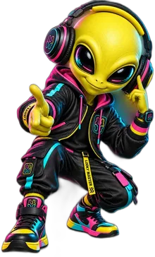 The LookyMaster alien mascot